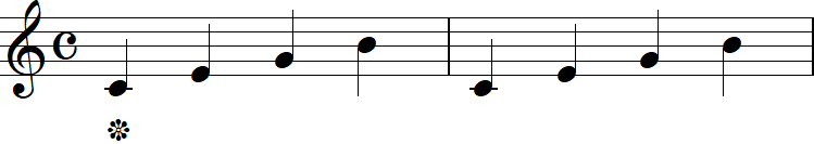 センツァの2小節