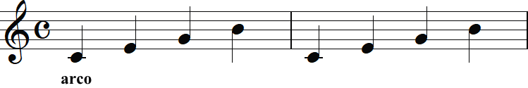 アルコの2小節