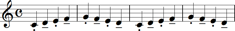 simileなしの4小節