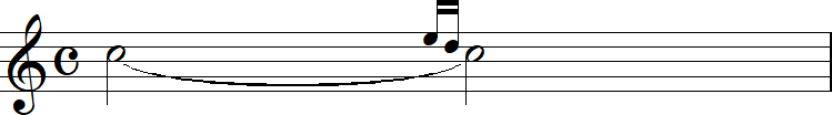 複中間打音の小節