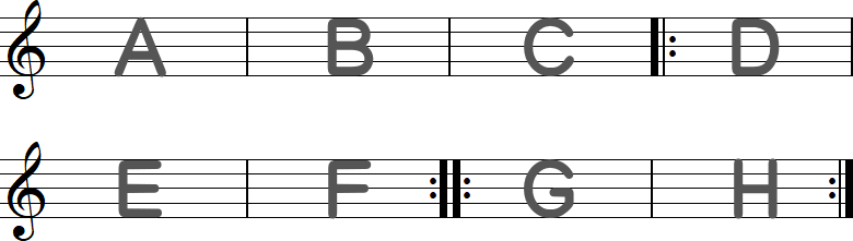 リピート記号3の8小節